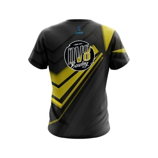 DV8 Steaming Dynamic Yellow CoolWick Bowling Jersey - Image 2
