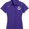 DV8 Purple Nike Ladies Coolwick Embroidery  Dri-Fit Sport Swoosh Pique Polo