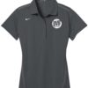 DV8 Flint Grey Nike Ladies Coolwick Embroidery  Dri-Fit Sport Swoosh Pique Polo