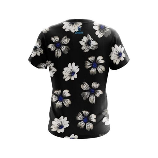 Plain Daisy Blue CoolWick Bowling Jersey - Image 2