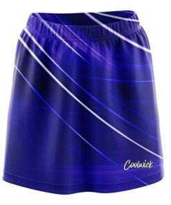 Deep Blue Stripes CoolWick Bowling Skort