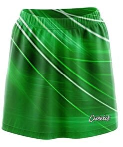 Deep Green Stripes CoolWick Bowling Skort