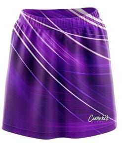 Deep Purple Stripes CoolWick Bowling Skort