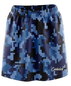 Digital Camo Blue CoolWick Bowling Skort