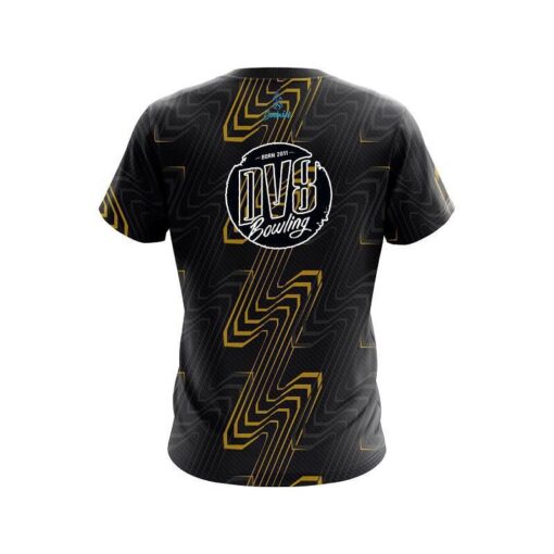 DV8 Halftone Extreme Yellow CoolWick Bowling Jersey - Image 2