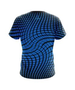 Alternative view of Plain Dyanamic Flux Blue CoolWick Bowling Jersey