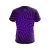 Plain Dyanamic Flux Purple CoolWick Bowling Jersey - Image 2