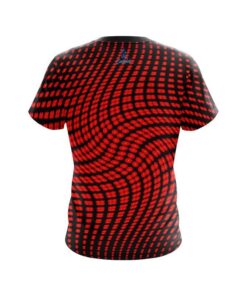 Alternative view of Plain Dyanamic Flux Red CoolWick Bowling Jersey
