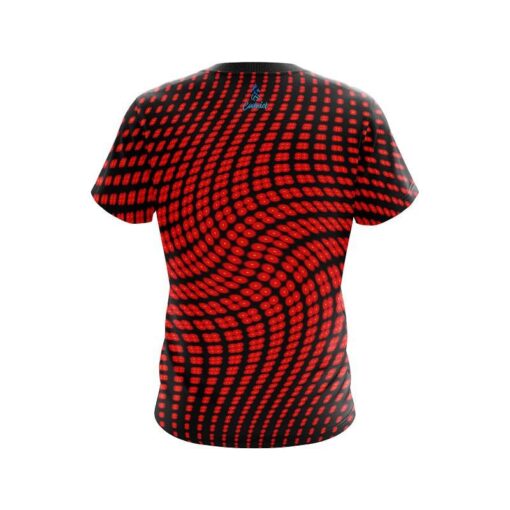 Plain Dyanamic Flux Red CoolWick Bowling Jersey - Image 2
