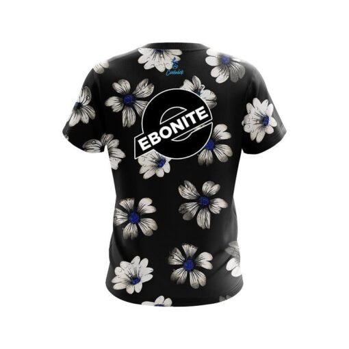 Ebonite Daisy Blue CoolWick Bowling Jersey - Image 2