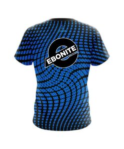 Alternative view of Ebonite Dyanamic Flux Blue CoolWick Bowling Jersey