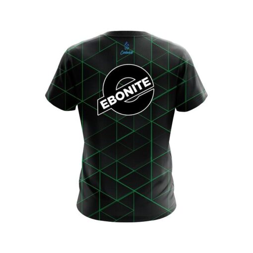 Ebonite Geo Green CoolWick Bowling Jersey - Image 2