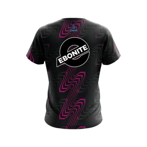 Ebonite Halftone Extreme Pink CoolWick Bowling Jersey - Image 2