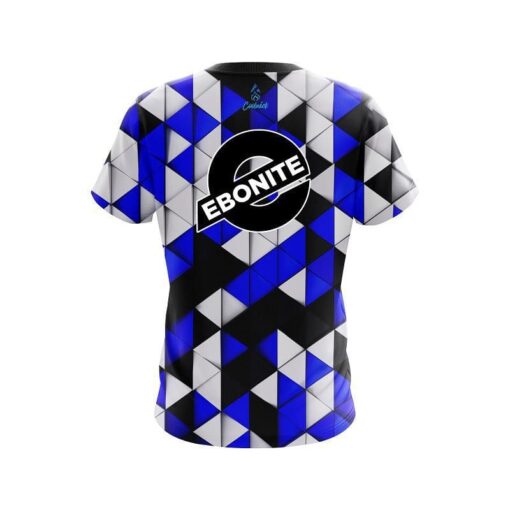 Ebonite Prism Blue CoolWick Bowling Jersey - Image 2