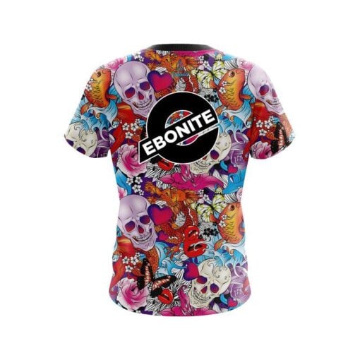 Ebonite Skull Love CoolWick Bowling Jersey - Image 2
