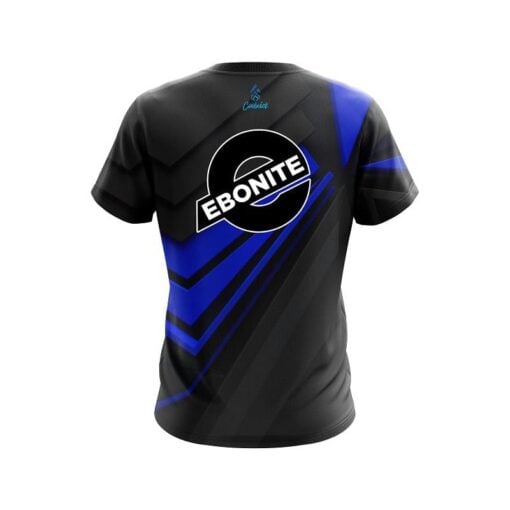 Ebonite Steaming Dynamic Blue CoolWick Bowling Jersey - Image 2
