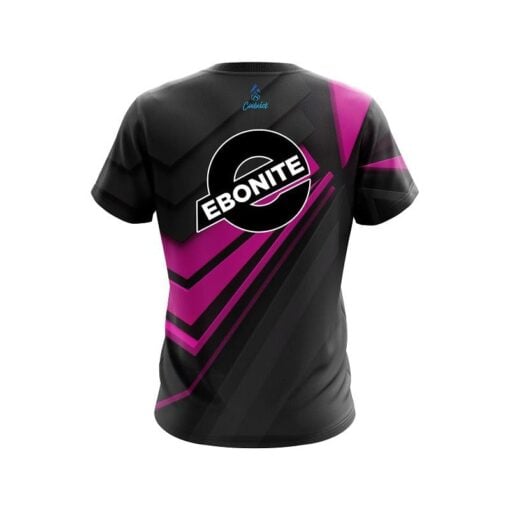 Ebonite Steaming Dynamic Pink CoolWick Bowling Jersey - Image 2
