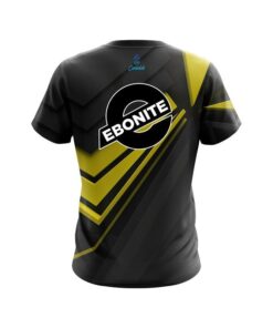 Alternative view of Ebonite Steaming Dynamic Yellow CoolWick Bowling Jersey