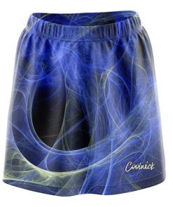Liquid Energy Swirls Blue CoolWick Bowling Skort