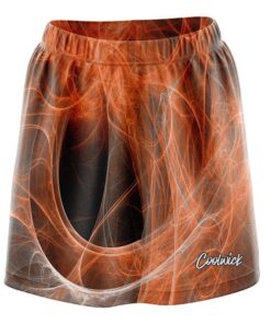 Liquid Energy Swirls Orange CoolWick Bowling Skort