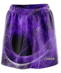 Liquid Energy Swirls Purple CoolWick Bowling Skort