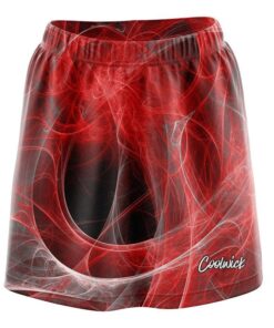 Liquid Energy Swirls Red CoolWick Bowling Skort