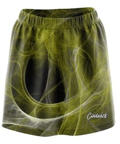 Liquid Energy Swirls Yellow CoolWick Bowling Skort