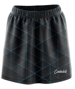 Geo Light Blue CoolWick Bowling Skort