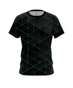 Plain Geo Green CoolWick Bowling Jersey