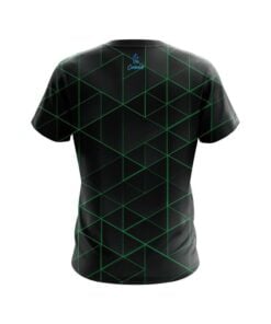 Alternative view of Plain Geo Green CoolWick Bowling Jersey