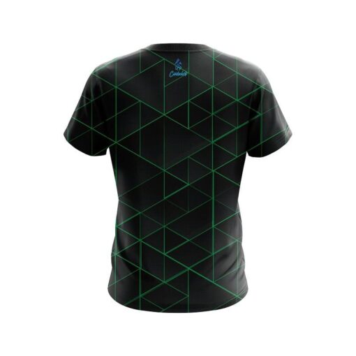 Plain Geo Green CoolWick Bowling Jersey - Image 2