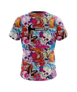 Alternative view of Hammer Skull Love CoolWick Bowling Jersey