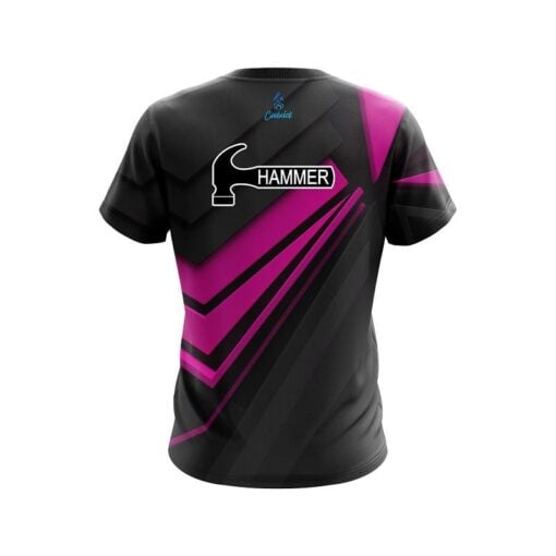 Hammer Steaming Dynamic Pink CoolWick Bowling Jersey - Image 2