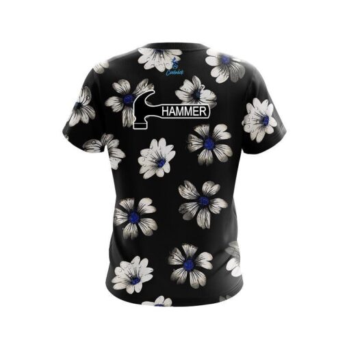 Hammer Daisy Blue CoolWick Bowling Jersey - Image 2