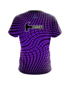 Alternative view of Hammer Dyanamic Flux Purple CoolWick Bowling Jersey