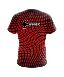 Alternative view of Hammer Dyanamic Flux Red CoolWick Bowling Jersey