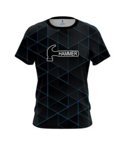 Hammer Geo Light Blue CoolWick Bowling Jersey