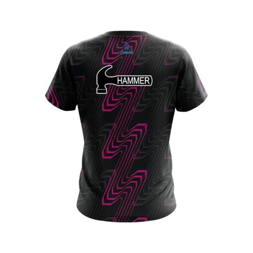 Hammer Halftone Extreme Pink CoolWick Bowling Jersey - Image 2