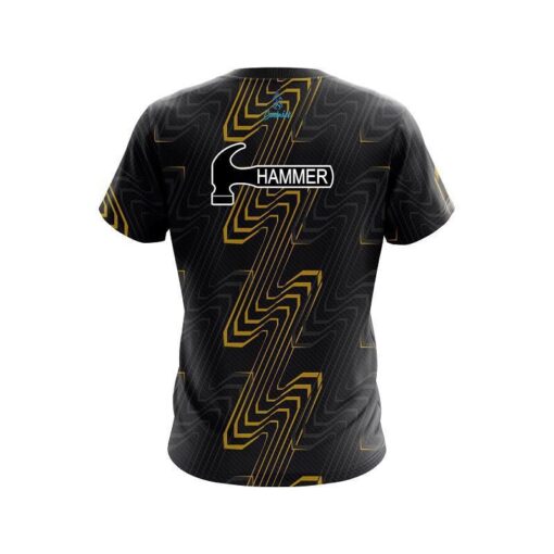 Hammer Halftone Extreme Yellow CoolWick Bowling Jersey - Image 2