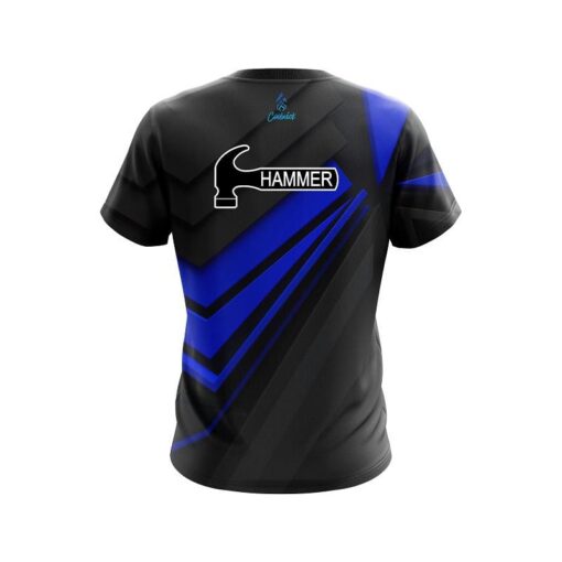 Hammer Steaming Dynamic Blue CoolWick Bowling Jersey - Image 2