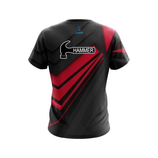 Hammer Steaming Dynamic Red CoolWick Bowling Jersey - Image 2