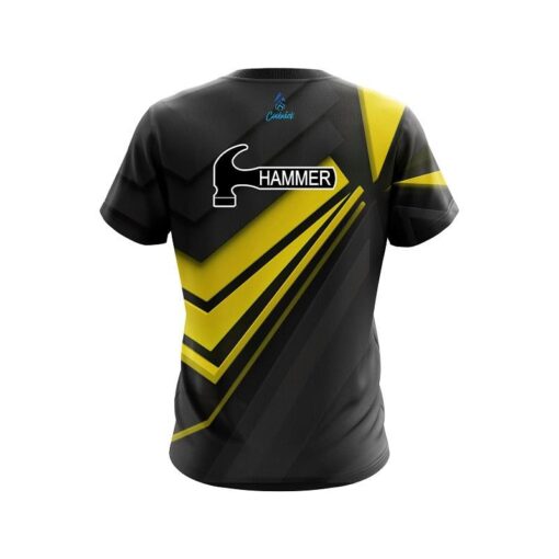 Hammer Steaming Dynamic Yellow CoolWick Bowling Jersey - Image 2
