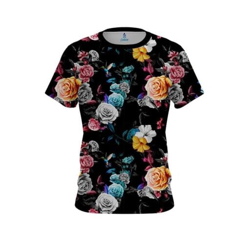 Plain Hummingbird Watercolor Art CoolWick Bowling Jersey