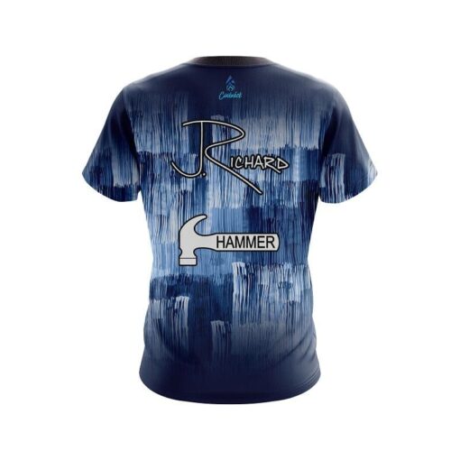 Jordan Richard Blue Paint Replica CoolWick Bowling Jersey - Image 2