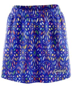 Kaleidoscope Blue CoolWick Bowling Skort
