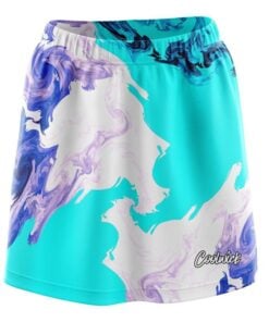 Liquid Marble Purple And Blue CoolWick Bowling Skort