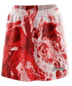 Marble Red And White CoolWick Bowling Skort