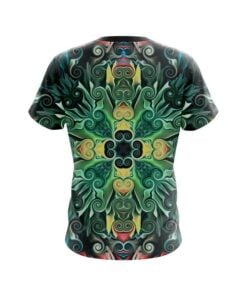 Alternative view of Plain Mosaic Bloom CoolWick Bowling Jersey