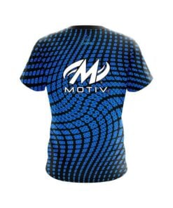 Alternative view of Motiv Dyanamic Flux Blue CoolWick Bowling Jersey