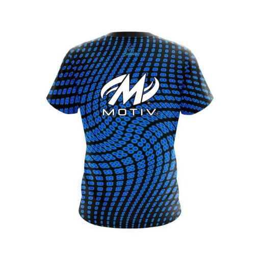Motiv Dyanamic Flux Blue CoolWick Bowling Jersey - Image 2